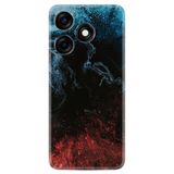 Kılıfland Xiaomi Redmi Note 12 Pro 5G ile Uyumlu Kılıf, Silikon, Resimli Desenli Baskılı, Red Blue Black Abstact