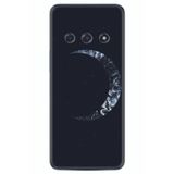 Kılıfland Xiaomi Redmi Note 12 Pro 5G ile Uyumlu Silikon Kılıf, Ay Tasarımı, Siyah