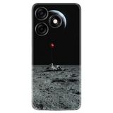 Kılıfland Xiaomi Redmi Note 12 Pro 5G ile Uyumlu Silikon Kılıf, Desen, Astronot Red Balon, Siyah