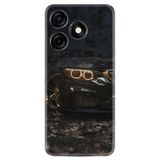Kılıfland Xiaomi Redmi Note 12 Pro 5G ile Uyumlu Silikon Kılıf, Desen Özel Seri, Black Car, Siyah