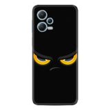 Kılıfland Xiaomi Redmi Note 12 Pro 5G ile Uyumlu Silikon Kılıf, Desen Özel Seri Black Eyes, Siyah
