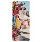 Kılıfland Xiaomi Redmi Note 12 Pro 5G ile Uyumlu Silikon Kılıf, Gerçek Çiçekler Desen, Renk266