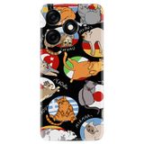 Kılıfland Xiaomi Redmi Note 12 Pro 5G ile Uyumlu Silikon Kılıf, Miyavlamalar Desen, Renkli