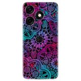 Kılıfland Xiaomi Redmi Note 12 Pro 5G ile Uyumlu Silikon Kılıf, Renkli Mandala Desen