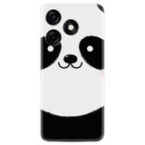 Kılıfland Xiaomi Redmi Note 12 Pro 5G ile Uyumlu Silikon Kılıf, Sevimli Panda Desen, Siyah ve Beyaz