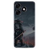 Kılıfland Xiaomi Redmi Note 12 Pro 5G ile Uyumlu Silikon Kılıf, Warrior Desen, Siyah