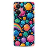 Kılıfland Xiaomi Redmi Note 14 5G ile Uyumlu Kılıf, Boutique Baskılı, Renkli Balonlar Desen