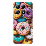 Kılıfland Xiaomi Redmi Note 14 Pro Plus Kılıf, Boutique Baskılı Donut Desenli, Renkli