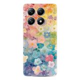 Kılıfland Xiaomi Redmi Note 14 Pro Plus Kılıf, Boutique Baskılı, Şahane Çiçekler Desen, Renkli