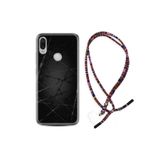 kilifland Xiaomi Redmi Note 7 ile Uyumlu Kılıf Rasta Ipli Boyun Askılı Desenli Silikon Dikenli Tel 1779