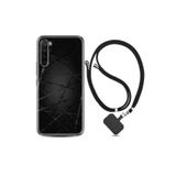 kilifland Xiaomi Redmi Note 8 ile Uyumlu Kılıf Silikon Ipli Boyun Askılı Desenli Dikenli Tel 1779