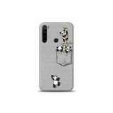 Kılıfland Xiaomi Redmi Note 8 ile Uyumlu Panda Tasarımlı Telefon Kılıfı, Silikon, Gri