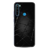 Kılıfland Xiaomi Redmi Note 8 ile Uyumlu Silikon Kılıf, Desen Exclusive Dikenli Tel, Siyah