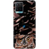 Kılıfland Y21a Telefon Kılıfı, Resimli Desenli Baskılı Silikon, Baykuş Motifli, Siyah