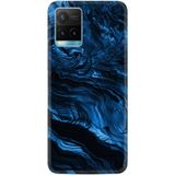 Kılıfland Y21a Telefon Kılıfı, Silikon, Blue Marble Desenli, Mavi