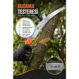 Kılıflı Kamp Budama Testeresi 330 mm Bahçe Dal Kesme Testere Ergonomik Sap Keskin Diş