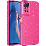 Kılıfolog Xiaomi Redmi Note 12 Pro 4g Kılıf Kamera Korumalı Simli Lüks Koton Kapak-Pembe Koyu - Koyu Pembe