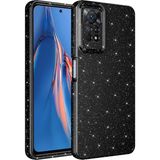 Kılıfolog Xiaomi Redmi Note 12 Pro 4g Kılıf Kamera Korumalı Simli Lüks Koton Kapak-Siyah