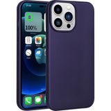kilifone - Apple iPhone 14 Pro Max - Kılıf Mat Soft Premier Silikon Kapak - Derin Mor - T24652