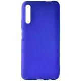 kilifone - Huawei P Smart Pro 2019 - Kılıf Mat Soft Premier Silikon Kapak - Saks Mavi - T11343