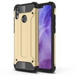 Kilifone - Huawei Uyumlu Honor 8x - Kılıf Çift Katman Zırh Tank Crash Military Kapak - Gold