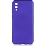 kilifone - Samsung Galaxy A02 - Kılıf Mat Soft Premier Silikon Kapak - Saks Mavi - T17042
