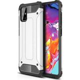 kilifone - Samsung Galaxy A71 - Kılıf Çift Katman Zırh Tank Crash Military Kapak - Gri - T11127