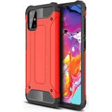 kilifone - Samsung Galaxy A71 - Kılıf Çift Katman Zırh Tank Crash Military Kapak - Kırmızı - T11127