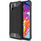 kilifone - Samsung Galaxy A71 - Kılıf Çift Katman Zırh Tank Crash Military Kapak - Siyah - T11127