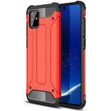 kilifone - Samsung Galaxy A81 (Note 10 Lite) - Kılıf Çift Katman Zırh Tank Crash Military Kapak - Kırmızı - T11326
