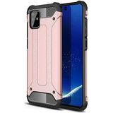 kilifone - Samsung Galaxy A81 (Note 10 Lite) - Kılıf Çift Katman Zırh Tank Crash Military Kapak - Rose Gold - T11326