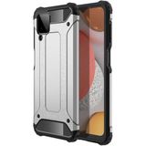 kilifone - Samsung Galaxy M12 - Kılıf Çift Katman Zırh Tank Crash Military Kapak - Gri - T17001