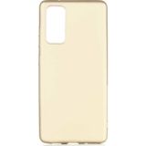 kilifone - Samsung Galaxy S20 FE - Kılıf Mat Soft Premier Silikon Kapak - Gold - T15249