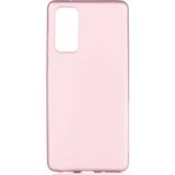 kilifone - Samsung Galaxy S20 FE - Kılıf Mat Soft Premier Silikon Kapak - Rose Gold - T15249