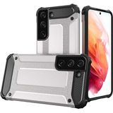 kilifone - Samsung Galaxy S22 - Kılıf Çift Katman Zırh Tank Crash Military Kapak - Gri - T20114