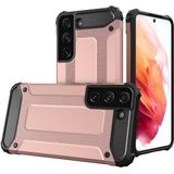 kilifone - Samsung Galaxy S22 - Kılıf Çift Katman Zırh Tank Crash Military Kapak - Rose Gold - T20114