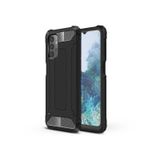 Kilifone - Samsung Uyumlu Galaxy A13 4g - Kılıf Çift Katman Zırh Tank Crash Military Kapak - Siyah