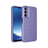 Kilifone - Samsung Uyumlu Galaxy A25 - Kılıf Simli Kamera Korumalı Koton Kapak - Mor
