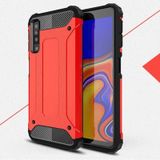 Kilifone - Samsung Uyumlu Galaxy A9 2018 - Kılıf Çift Katman Zırh Tank Crash Military Kapak - Kırmızı