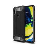 Kilifone - Samsung Uyumlu Galaxy M11 - Kılıf Çift Katman Zırh Tank Crash Military Kapak - Siyah