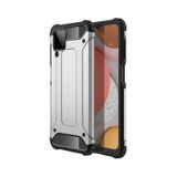 Kilifone - Samsung Uyumlu Galaxy M12 - Kılıf Çift Katman Zırh Tank Crash Military Kapak - Gri