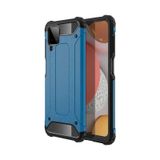 Kilifone - Samsung Uyumlu Galaxy M12 - Kılıf Çift Katman Zırh Tank Crash Military Kapak - Mavi