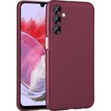 Kilifone - Samsung Uyumlu Galaxy M34 5g - Kılıf Mat Renkli Esnek Premier Silikon Kapak - Mürdüm