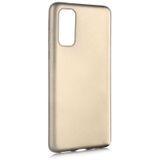 Kilifone - Samsung Uyumlu Galaxy S20 - Kılıf Mat Renkli Esnek Premier Silikon Kapak - Gold