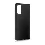 Kilifone - Samsung Uyumlu Galaxy S20 - Kılıf Mat Renkli Esnek Premier Silikon Kapak - Siyah