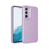 Kilifone - Samsung Uyumlu Galaxy S23 Fe - Kılıf Simli Kamera Korumalı Koton Kapak - Lila
