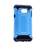 Kilifone - Samsung Uyumlu Galaxy S7 Edge - Kılıf Çift Katman Zırh Tank Crash Military Kapak - Mavi