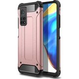 kilifone - Xiaomi Mi 10T Pro 5G - Kılıf Çift Katman Zırh Tank Crash Military Kapak - Rose Gold - T15692