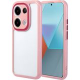 kilifone - Xiaomi Redmi Note 13 Pro 4G - Kılıf Kamera Korumalı Renkli Kenar ve Çerçeve Tasarımlı Vitamin Kapak - Mürdüm - T32448