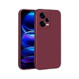 Kilifone - Xiaomi Uyumlu Redmi Note 12 Pro 5g - Kılıf Mat Renkli Esnek Premier Silikon Kapak - Mürdüm